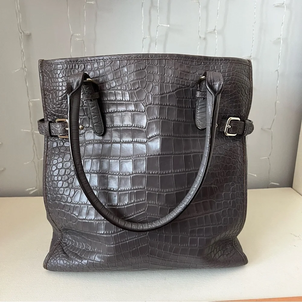 Kate Spade Vanston Croc Embossed Jackson Work Tote/Purse